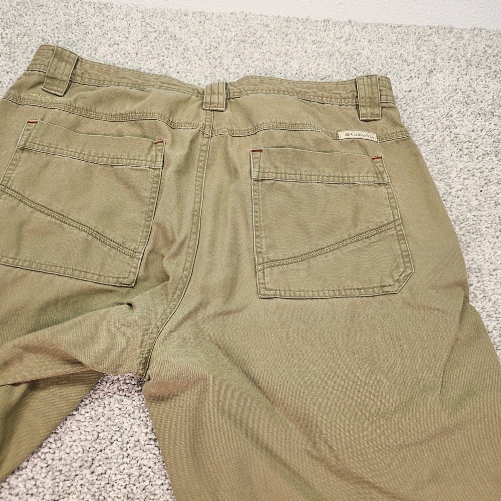 Columbia Men's Khaki Cargo Pants Size 36 Relaxed Fit Cotton - Picture 6 of 6